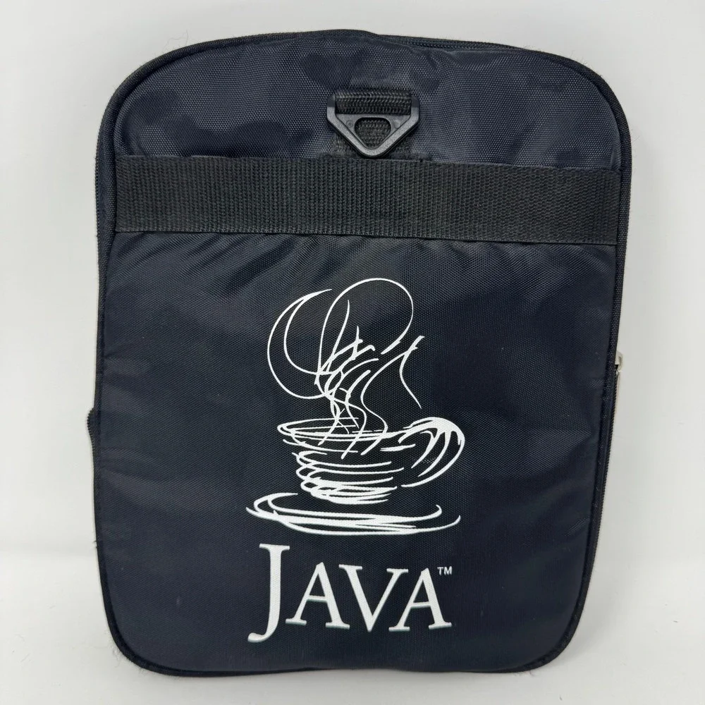 Vintage Sun Microsystems Java Programming Tech Bag Messenger Duffle Black Rare